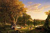 Thomas Cole Famous Paintings - The Picnic